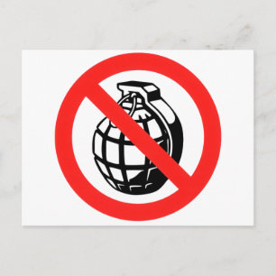No Grenades Postcard