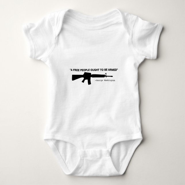 No Gun Control Baby Bodysuit (Front)