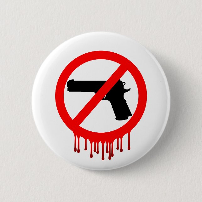 No Guns Allowed = Innocent Dead 2 Inch Round Button (Front)