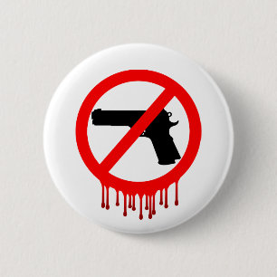 No Guns Allowed = Innocent Dead 2 Inch Round Button