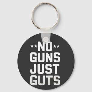 No Guns Just Guts Corrections Officer Keychain