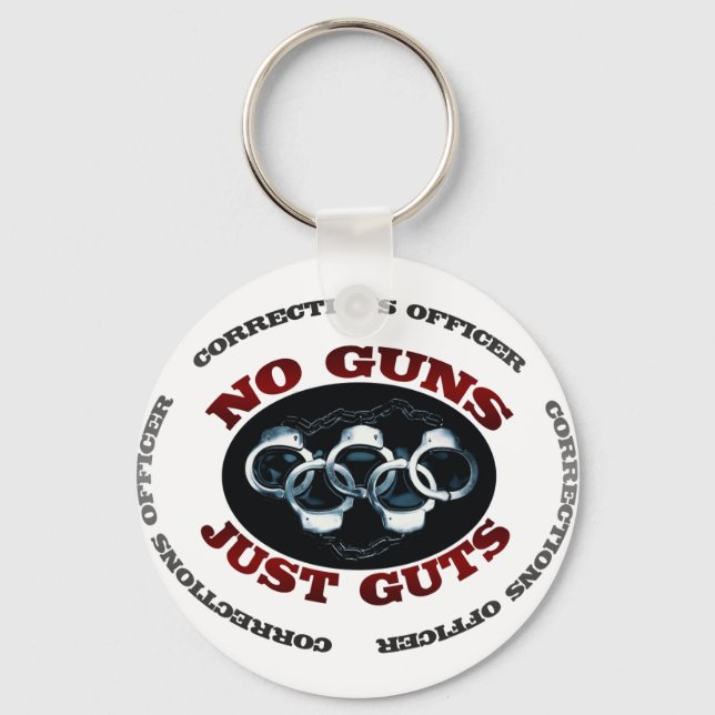 No Guns Just Guts Keychain (Front)