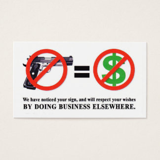 No Guns. No Money Card