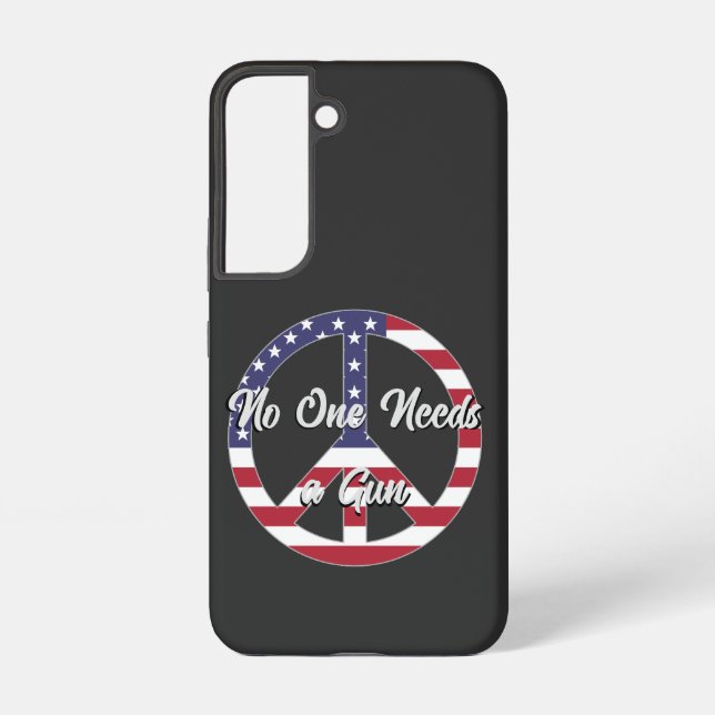 No Guns T-Shirt Samsung Galaxy S22 Case (Back)