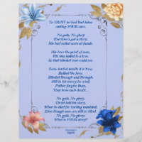 No Guts No Glory Writings Personalized Paper