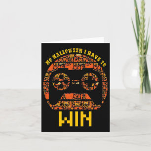 No Halloween I Have To Win Vintage Video Game Cont Card