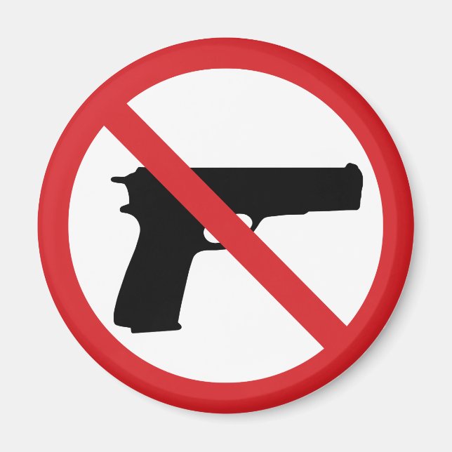 No Handguns Magnet (Front)