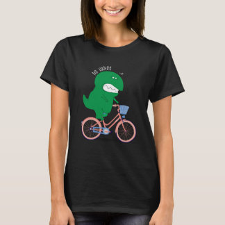 No Hands Bike Dino | Funny Dinosaur Riding Bike T-Shirt