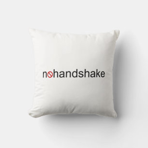 No Handshake Throw Pillow