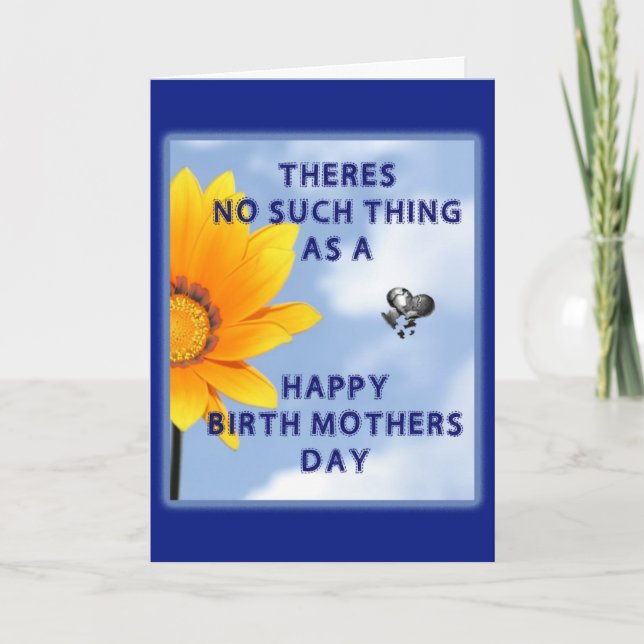 No Happy Birth Mothers Day Card (Front)