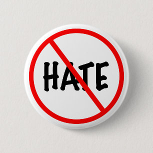 No Hate 2 Inch Round Button