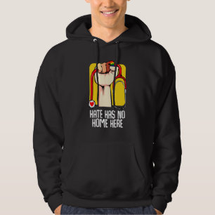No Hate Gay Lesbian Bi Homosexual Nurse Doctors Lg Hoodie