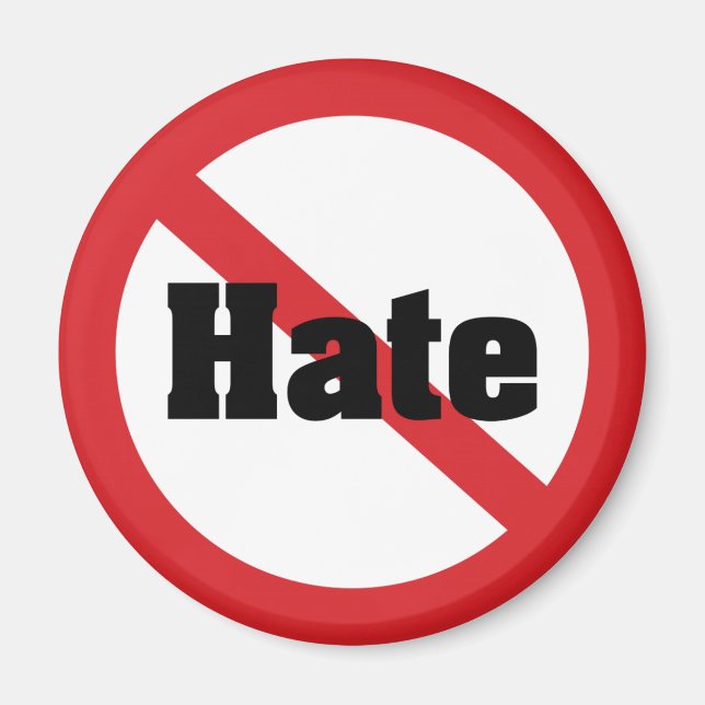 No Hate Magnet (Front)