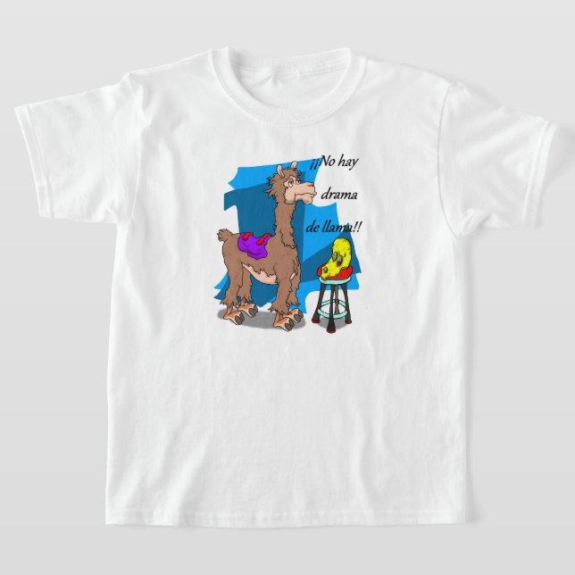 ¡¡No hay drama de llama!! 2 T-Shirt (Laydown)