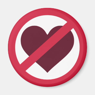 No heart love magnet
