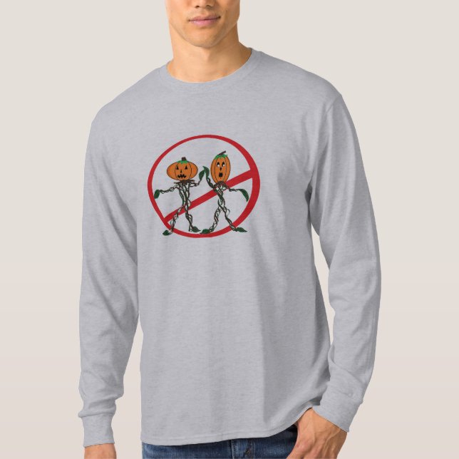 No High-Fiving Pumpkins T-Shirt (Front)