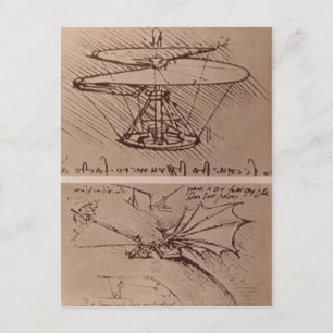 No higher resolution available. Leonardo_da_Vinci_ Postcard
