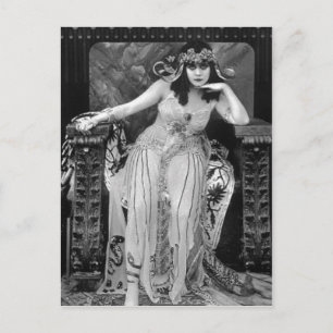 No higher resolution available. Theda-bara-cleopat Postcard