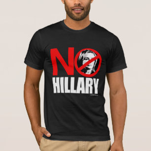 NO HILLARY BOLD - Anti Hillary png white - .png T-Shirt