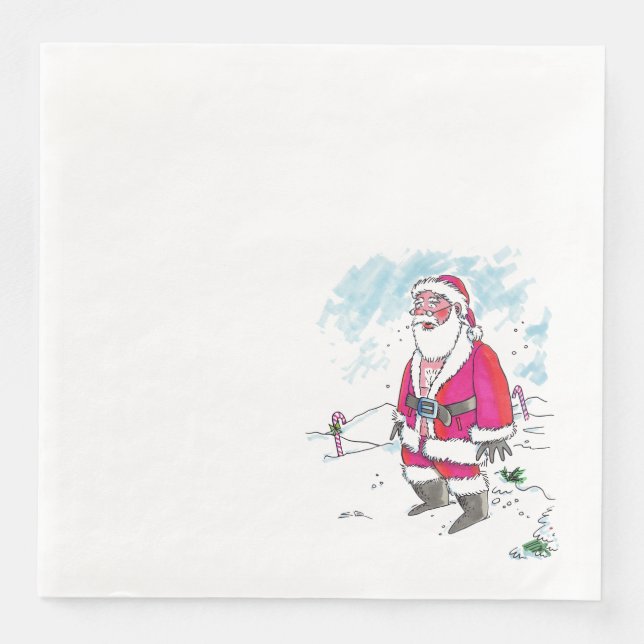 No Ho-Ho-Ho dinner paper napkins (Front)