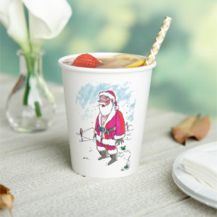 No Ho-Ho-Ho no text paper cups