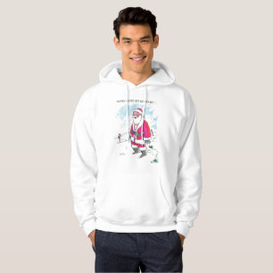 No Ho-Ho-Ho w textos hommes à capuchon blanc sweat