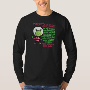 No Homeschool Extraterrestrial Alien Eating Books T-Shirt