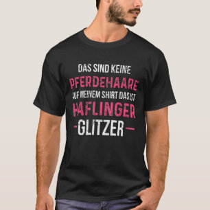 No Horse Hair Haflinger Glitter Horse Riding T-Shirt