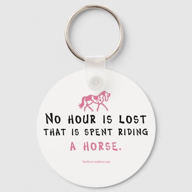 No Hour Is Lost Keychain (Front)