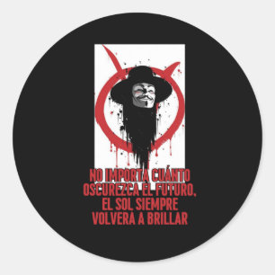 No How Dark The Future Gets  Classic Round Sticker