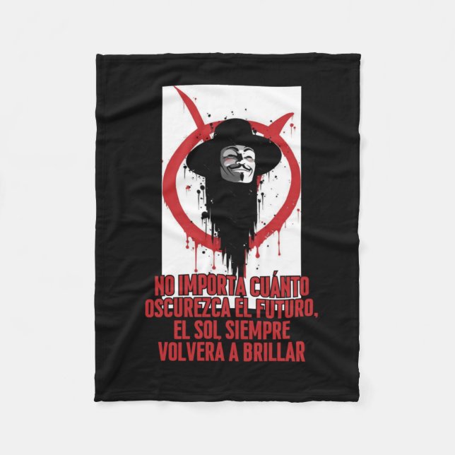 No How Dark The Future Gets  Fleece Blanket (Front)