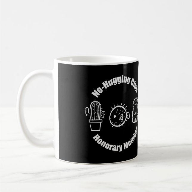 No Hugging Club Coffee Mug (Left)