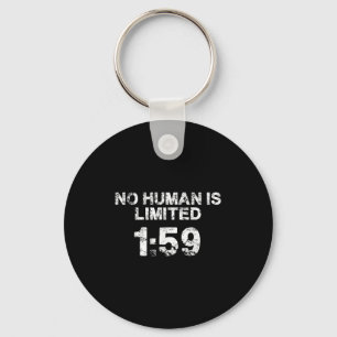 No Human Is Limited Keychain