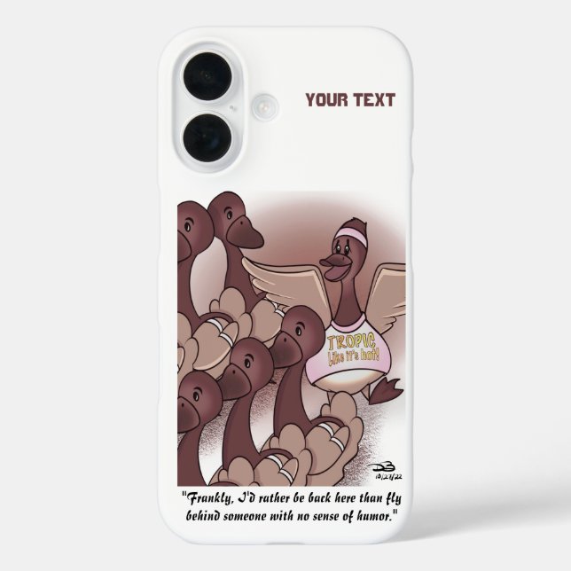 No Humour Case-Mate iPhone Case (Back)
