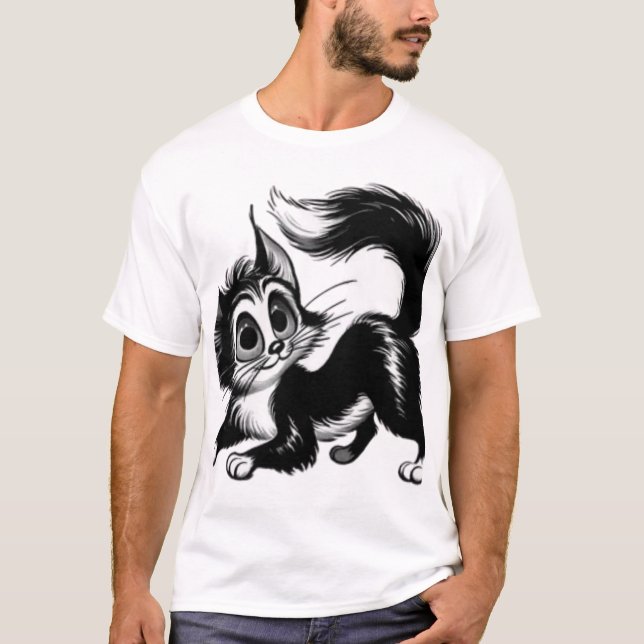 No Hurries No Worries Funny Cat Tee (Front)