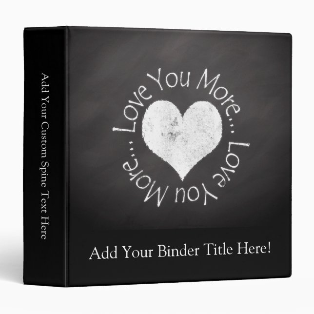 No, I Love You More Binder (Front/Spine)