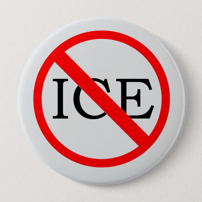"NO ICE" Button (Front)