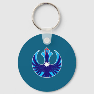 No ice rebel laser loon mn protest keychain