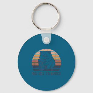No ice thanks funny cat meme men women keychain