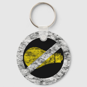 no incandescent bulbs keychain