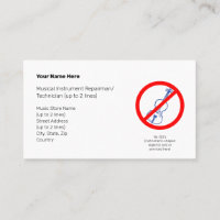 No Instrument-Shaped Objects Blue Violin II White