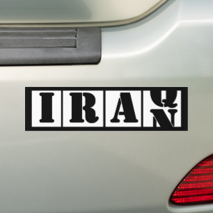 No Iran War Iraq Middle East Anti-War Bumper Sticker