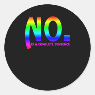 No. Is Complete Sentence Sticker