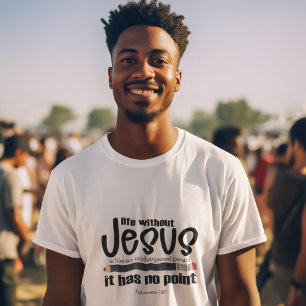NO JESUS? NO POINT! Christian Faith Quote Men's  T-Shirt