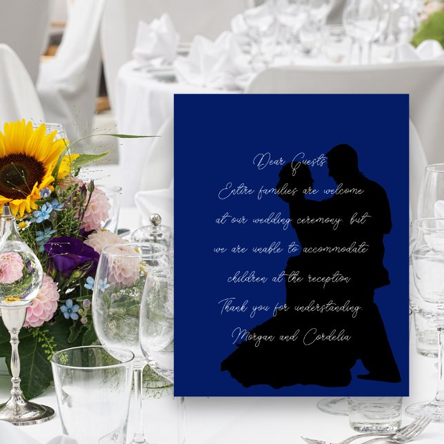 No Kids at the Wedding Dancing Couple Enclosure Card (Creator Uploaded)