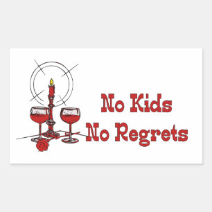 No Kids No Regrets Sticker