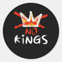 No King Funny Quote Anti Tyranny Retro Design