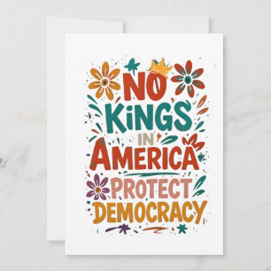 No King In America American Democracy Card