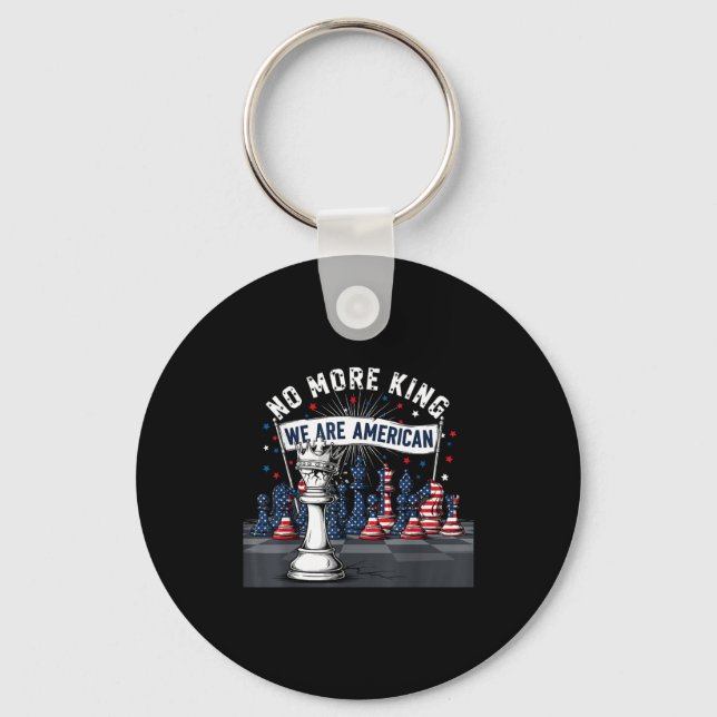 No King In America Gift Men Women  Keychain (Front)