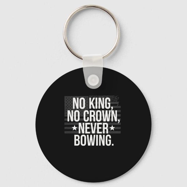 No King  Keychain (Front)